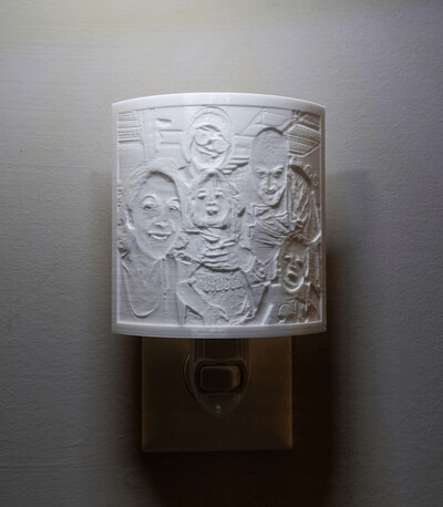 GIF showing nightlight turning on